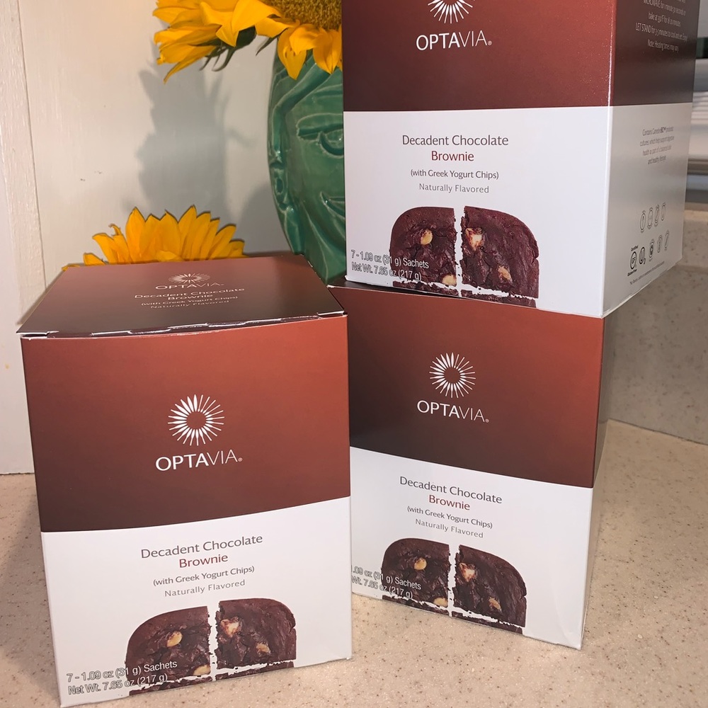 OPTAVIA Decadent Chocolate Brownie (Three boxes) Exp 5/30/2022